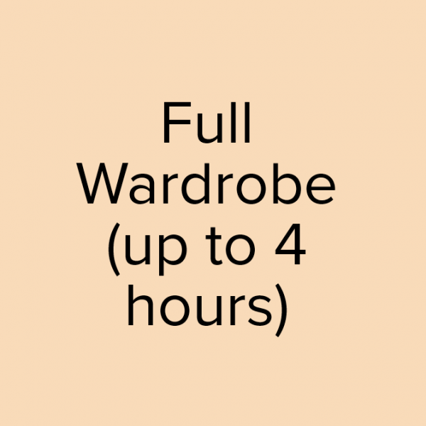 Full wardrobe (up to 4 hours)